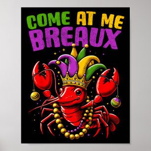 Affiche Mardi Gras écrevisses mardi gras La Nouvelle-Orléa