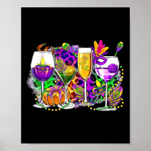 Affiche Mardi Gras Gl De Vin