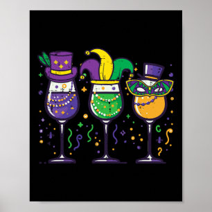 Affiche Mardi Gras Gl Funny Gros Mardi Carnival Party Mama