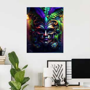 Affiche Mardi Gras Mast Gras Mardi Pochette murale Imprime