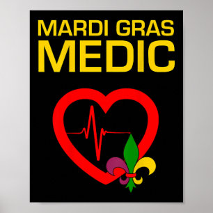 Affiche Mardi Gras Medic