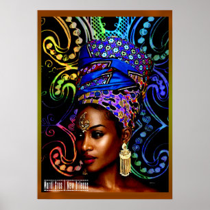 Affiche Mardi Gras New Orleans