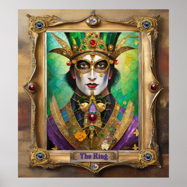 Affiche Mardi Gras Realm Portraits - Le Roi (Devant)