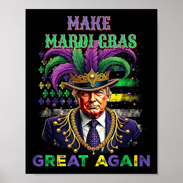 Affiche Mardi Gras Trump et Mardi Gras Ameri (Devant)