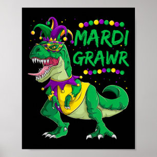 Affiche Mardi Grawr Dino Jester