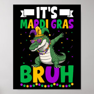Affiche Mardigator Alligator Bruh Mardi Gras Costume Ados