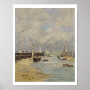 Affiche Marée basse chez Trouville, 1895 (huile sur le
