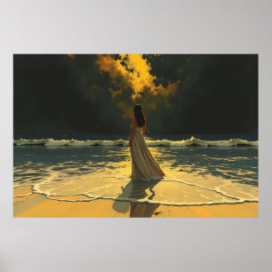 Affiche Marée Dorée de Solitude Marées Célestes