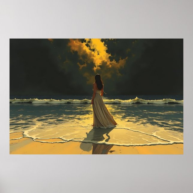 Affiche Marée Dorée de Solitude | Marées Célestes (Devant)