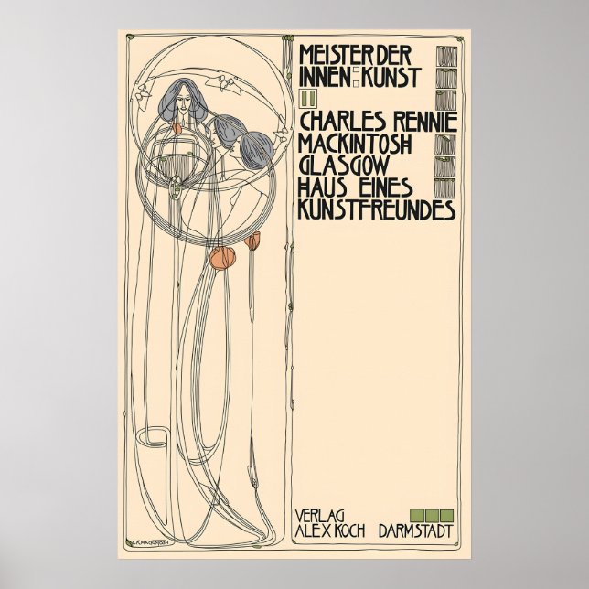 Affiche Margaret Macdonald Mackintosh Glasgow School (Devant)