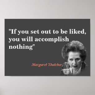 Affiche Margaret Thatcher Cite D'Aimer
