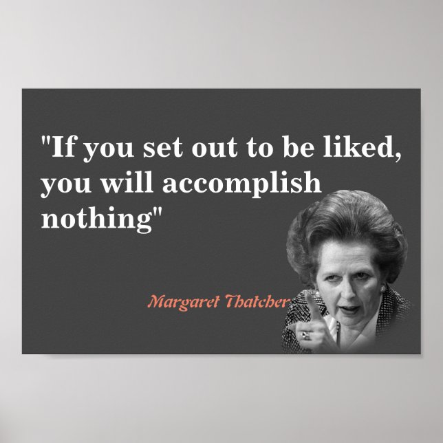 Affiche Margaret Thatcher Cite D'Aimer (Devant)