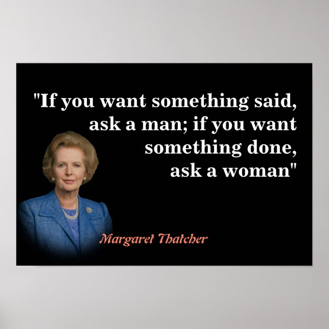 Affiche Margaret Thatcher Cite Qui Demande (Devant)