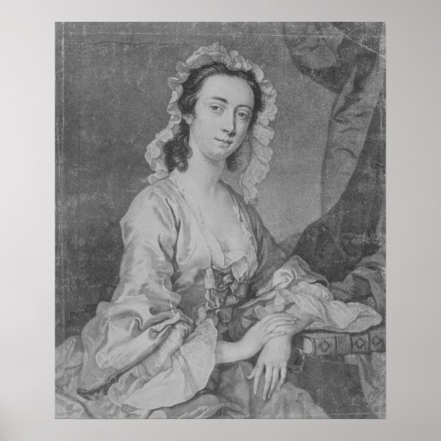 Affiche Margaret Woffington, gravée par John Faber Jr (Devant)
