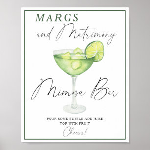 Affiche Margarita Baby shower Mimioza bar