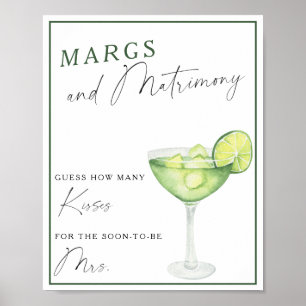 Affiche Margarita Bride douche Combien de baisers