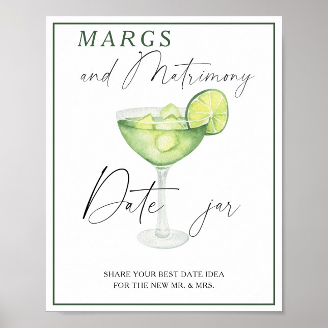 Affiche Margarita Bride douche Date idées de nuit (Devant)