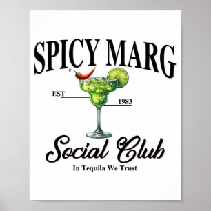 Affiche Margarita Épicée Ét. 1983 Club Social Tequila W