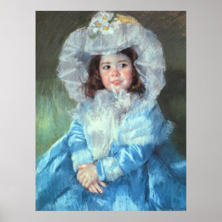 Affiche Margot en bleu, Mary Cassatt