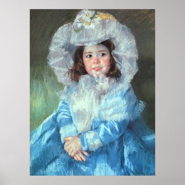 Affiche Margot en bleu, Mary Cassatt (Devant)