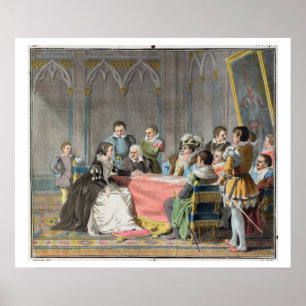 Affiche Marguerite de Valois (1553-1615) devant la S