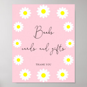 Affiche Marguerite fleur sauvage - livres cartes et cadeau