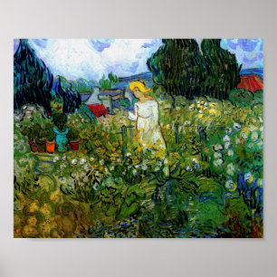 Affiche Marguerite Gachet in Garden Van Gogh Art