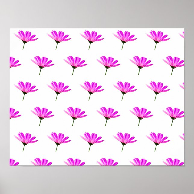 Affiche Marguerite rose   (Devant)