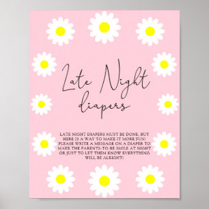 Affiche Marguerites blanches \ Jeu de couches tard la nuit