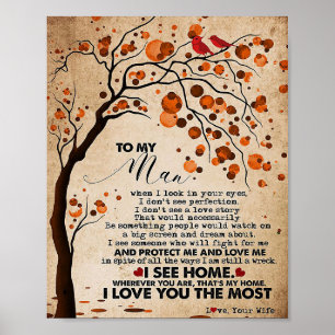 Affiche Mari À Mon Mari Je Vois Chez Moi