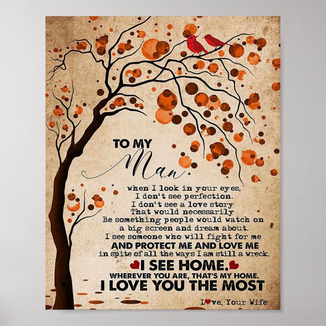 Affiche Mari À Mon Mari Je Vois Chez Moi (Devant)