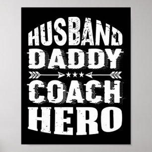 Affiche Mari Coach Héros Entraîneur Coach de Football Supe