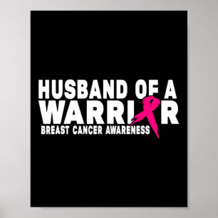 Affiche Mari D'Un Guerrier Sensibilisation Au Cancer Du Se