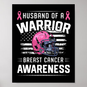 Affiche Mari D'Un Guerrier Sensibilisation Au Cancer Du Se