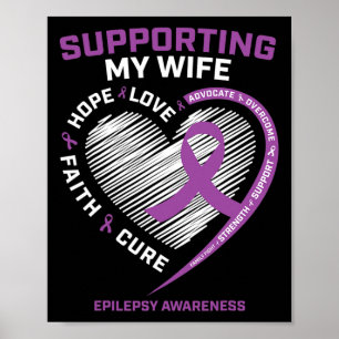Affiche Mari Je Porte Le Violet Pour Ma Femme Épilepsie