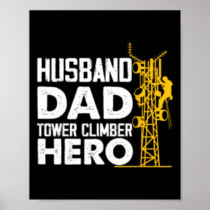 Affiche Mari Papa Grimpeur de Tours Héros de Tour Cellulai