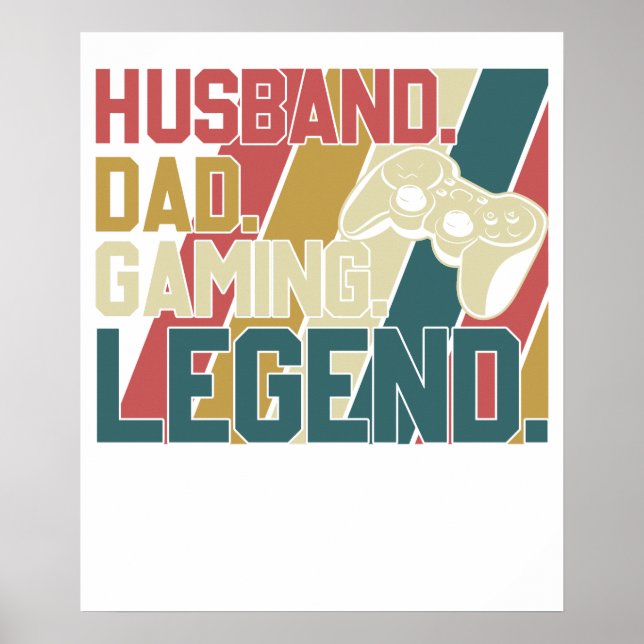 Affiche mari papa légende du jeu (Devant)