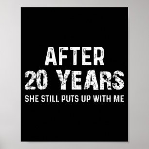 Affiche Mari pour les 20 ans de mariage