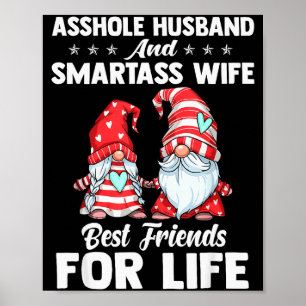 Affiche Mari troué et femme intelligente Meilleurs amis po