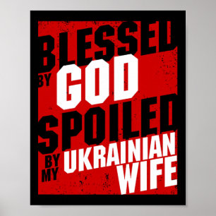 Affiche Mari ukrainienne bénie par les hommes Épouse ukrai
