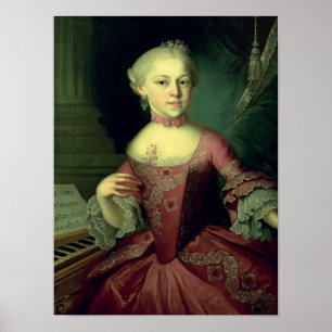 Affiche Maria-Anna Mozart, appelée 'Nannerl'