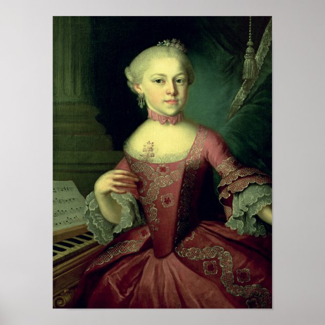 Affiche Maria-Anna Mozart, appelée 'Nannerl' (Devant)