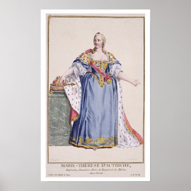 Affiche Maria Theresa (1717-80) Empress of Austria, de ' (Devant)