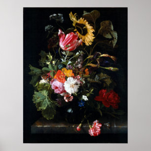 Affiche Maria van Oosterwyck Bouquet des fleurs dans un