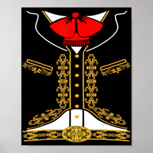 Affiche Mariachi Charro Costume Mexicain Pour Cinco De May