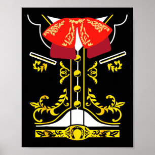 Affiche Mariachi Tee Charro Cinco De Mayo Hallowee