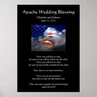 Affiche Mariage Apache Bénédiction Aigle