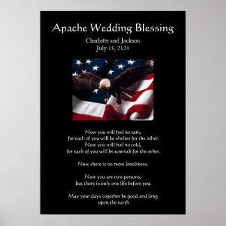 Affiche Mariage Apache Bénédiction Aigle 2