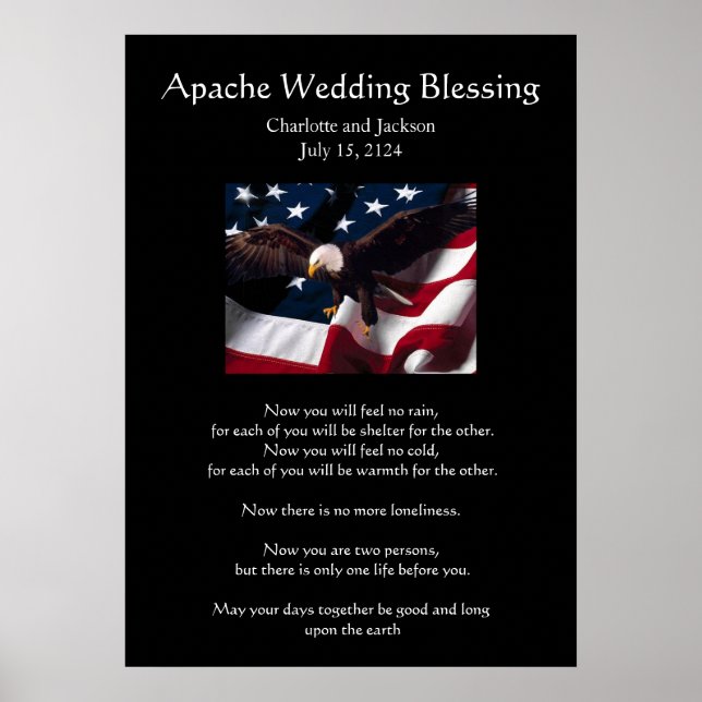 Affiche Mariage Apache Bénédiction Aigle 2 (Devant)