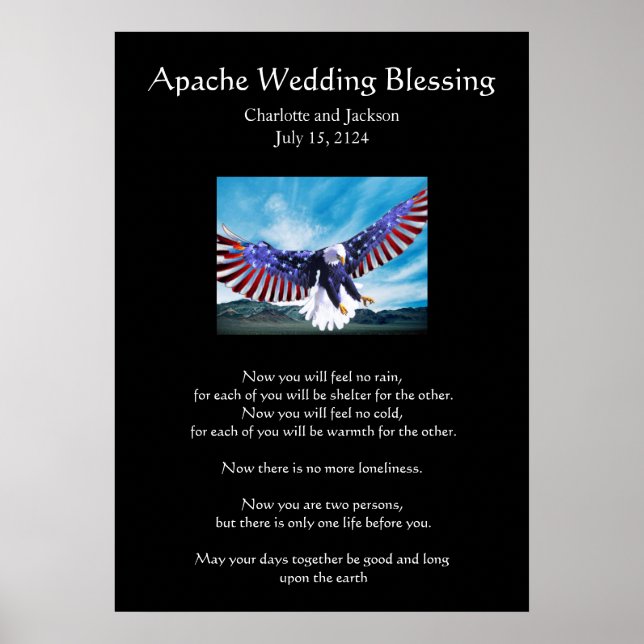 Affiche Mariage Apache Bénédiction Aigle 3 (Devant)